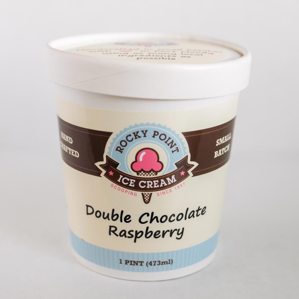 Double Chocolate Raspberry Ice Cream