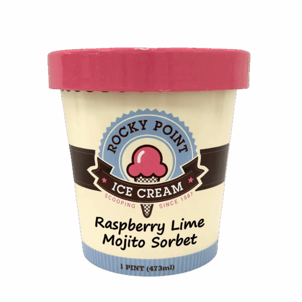 Raspberry Lime Mojito Sorbet