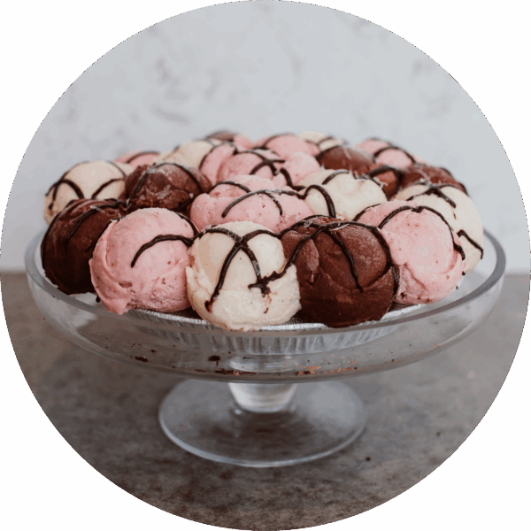 Scooped Neapolitan