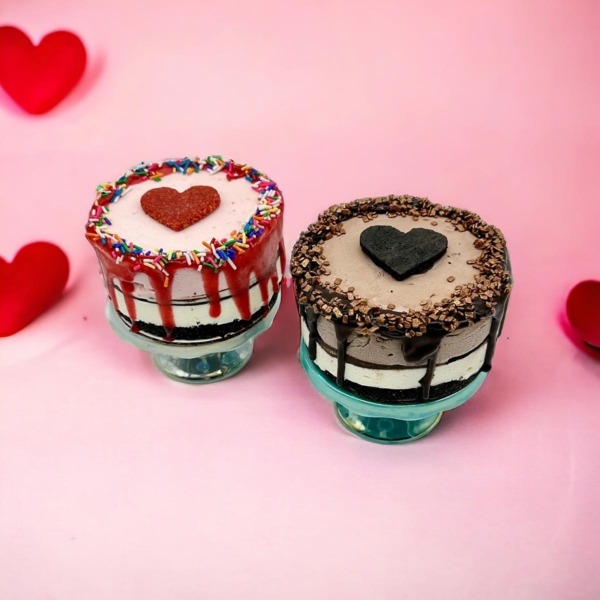 Valentine's Day Ice Cream Cake