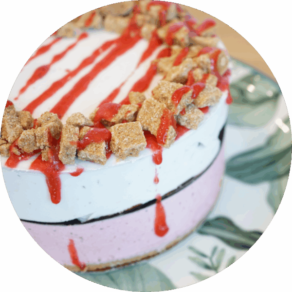 Plant-Based Strawberry Cake