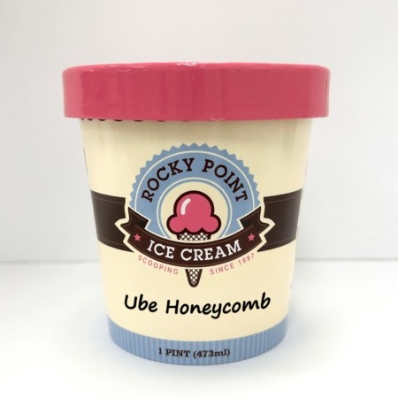 Rocky Point Ice Cream - Port Moody, BC - Ube Honeycomb Ice Cream